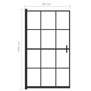 Καμπίνα Nτουζιέρας Μαύρη 80 x 140 εκ. από ESG - PAKOBAZAAR