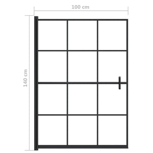 Περίφραγμα Nτουζιέρας Μαύρο 100 x 140 εκ. από ESG - PAKOBAZAAR