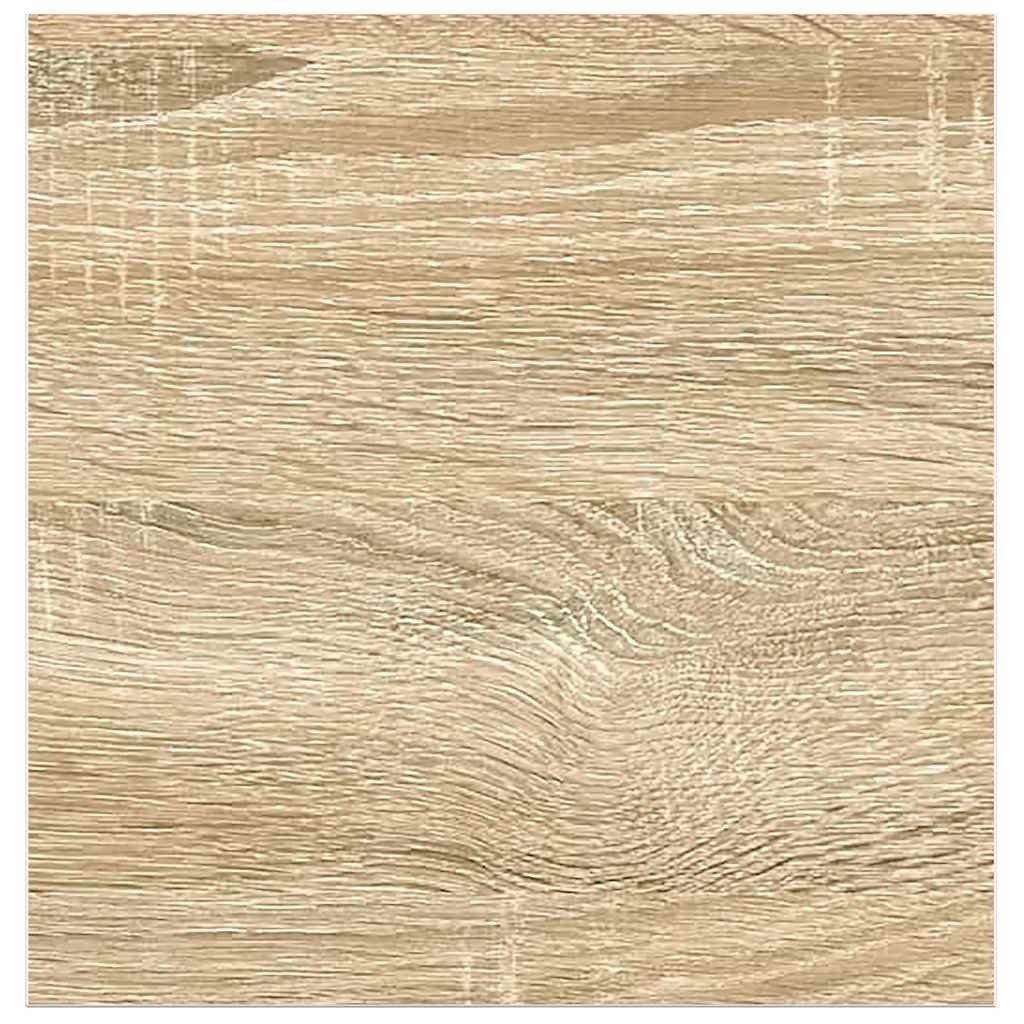 Ράφια Τοίχου 2 τεμ. Δρυς και Άσπρο 23x23,5x3,8 εκ. MDF