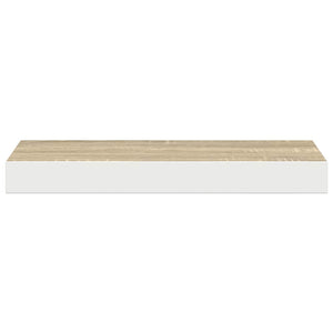 Ράφι Τοίχου Δρυς/Άσπρο 40x23,5x3,8 εκ. MDF