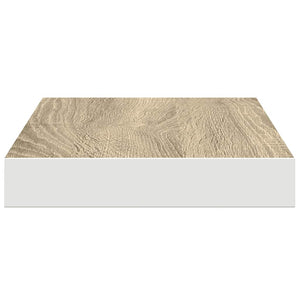 Ράφι Τοίχου Δρυς/Άσπρο 40x23,5x3,8 εκ. MDF