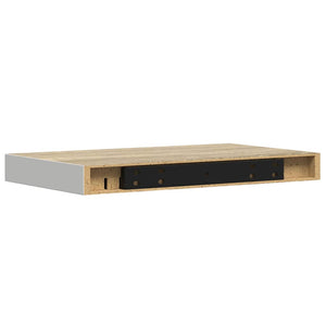 Ράφι Τοίχου Δρυς/Άσπρο 40x23,5x3,8 εκ. MDF