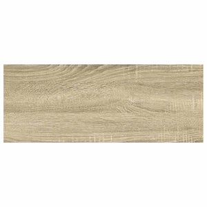 Ράφια Τοίχου 2 τεμ. Δρυς/Άσπρο 60 x 23,5 x 3,8 εκ. MDF