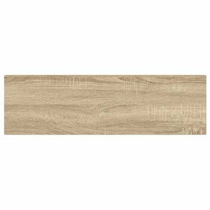 Ράφια Τοίχου 2 τεμ. Δρυς/Λευκό 80x23,5x3,8 εκ. MDF