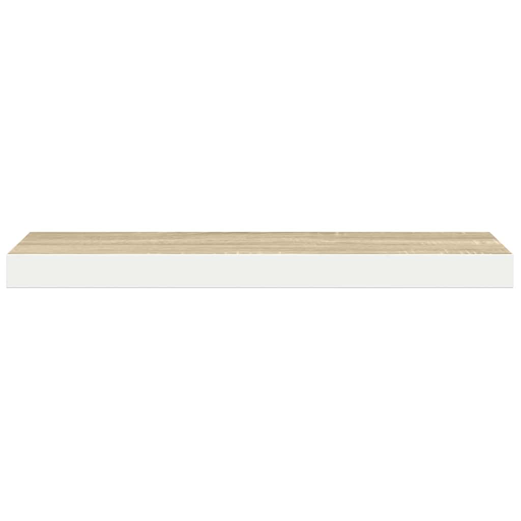 Ράφι Τοίχου Χρώμα Δρυός / Λευκό 90 x 23,5 x 3,8 εκ. από MDF - Pakobazaar