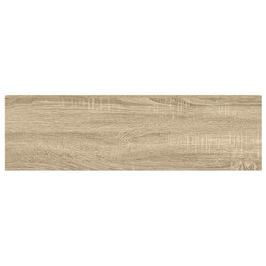 Ράφια Τοίχου 2 τεμ. Δρυς / Λευκά 90 x 23,5 x 3,8 εκ. από MDF