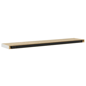 Ράφι Τοίχου Δρυς/Λευκό 120x23,5x3,8 εκ. MDF