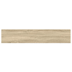 Ράφι Τοίχου Δρυς/Λευκό 120x23,5x3,8 εκ. MDF