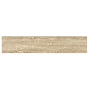 Ράφια Τοίχου 4 τεμ. Δρυς/Λευκό 120x23,5x3,8 εκ. MDF
