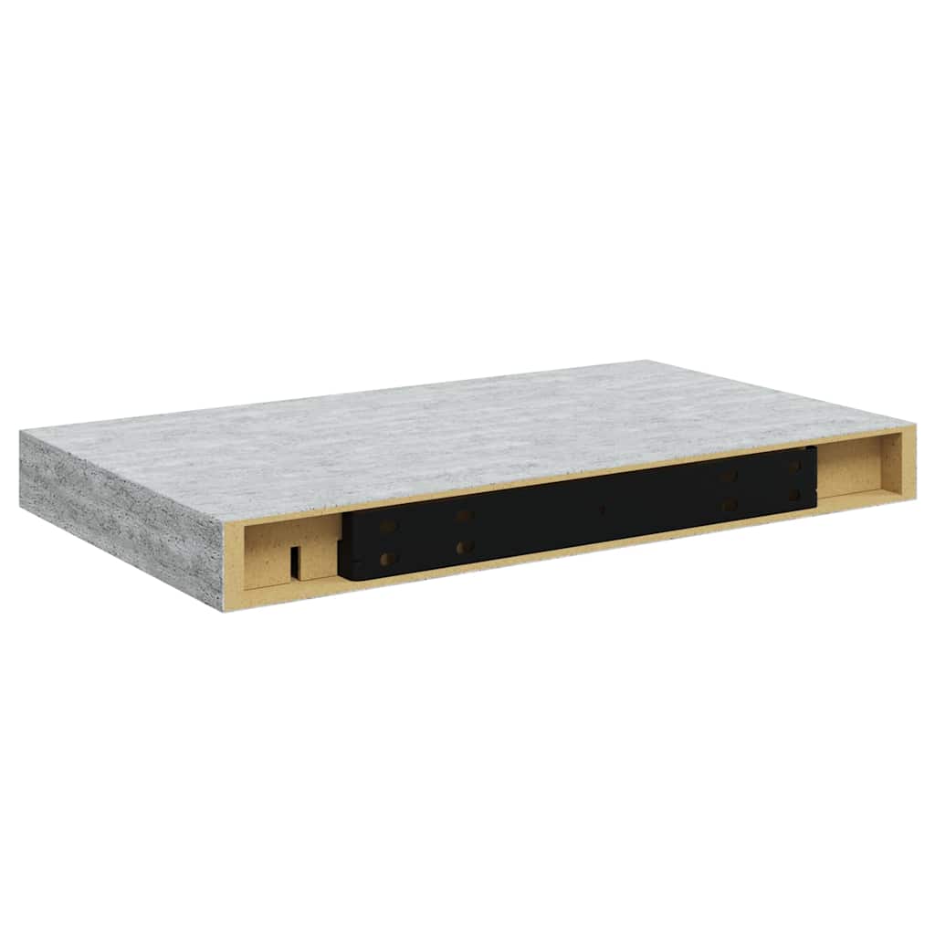 Ράφι Τοίχου Γκρι Σκυροδέματος 40x23x3,8 εκ. MDF