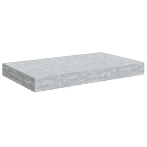 Ράφια Τοίχου 4 τεμ. Γκρι Σκυροδέματος 40x23,5x3,8 εκ. MDF
