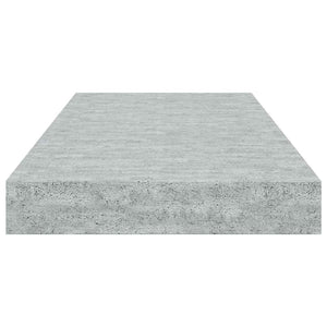Ράφια Τοίχου 4 τεμ. Γκρι Σκυροδέματος 50x23,5x3,8 εκ. MDF