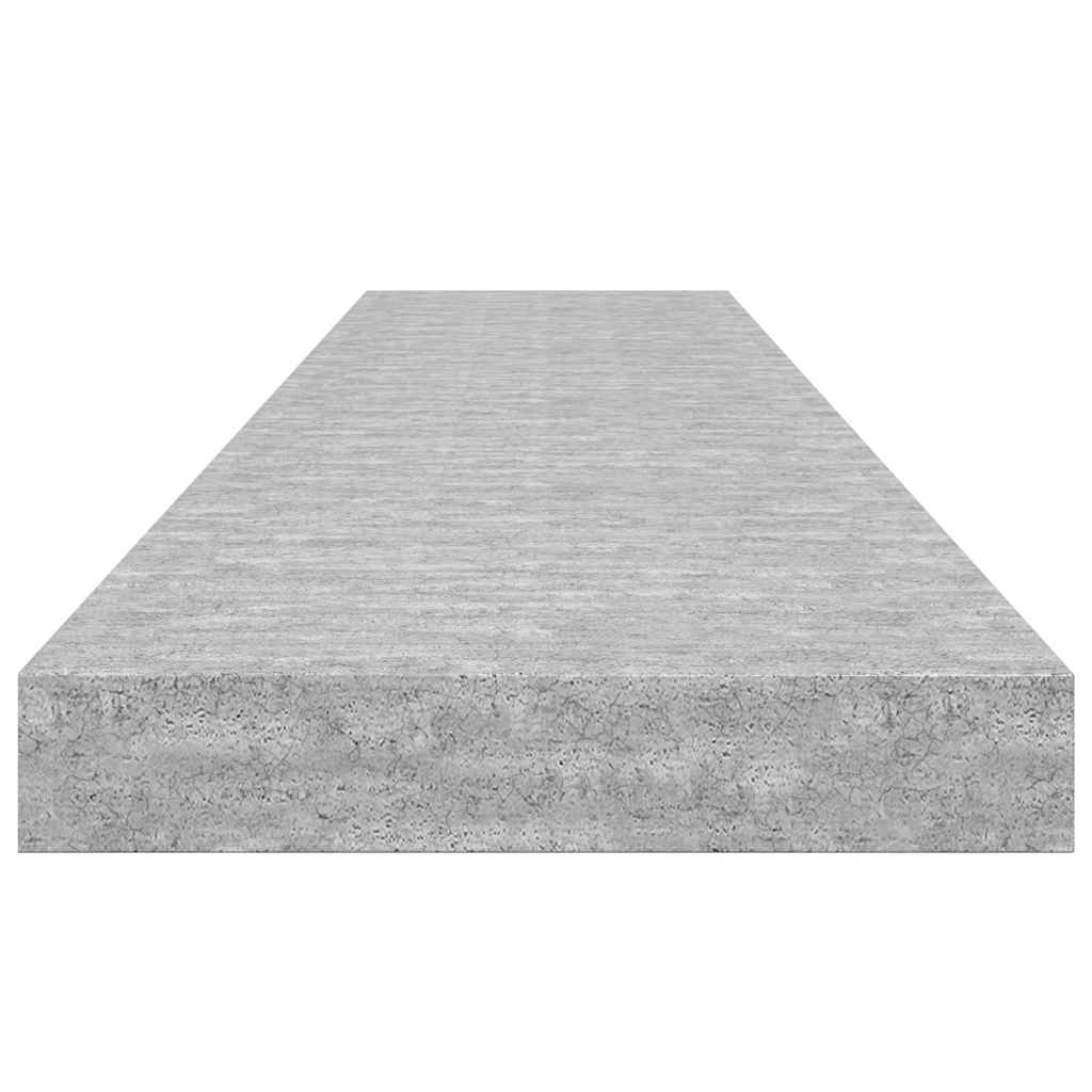 Ράφι Τοίχου Γκρι Σκυροδέματος 120x23,5x3,8 εκ. από MDF