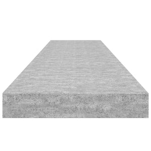 Ράφι Τοίχου Γκρι Σκυροδέματος 120x23,5x3,8 εκ. από MDF