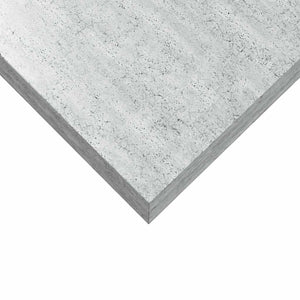 Ράφια Τοίχου 2 τεμ. Γκρι Σκυροδέματος 120x23,5x3,8 εκ. MDF