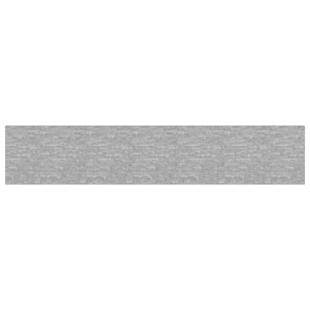 Ράφια Τοίχου 2 τεμ. Γκρι Σκυροδέματος 120x23,5x3,8 εκ. MDF