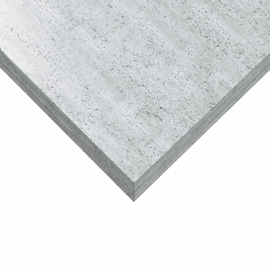 Ράφια Τοίχου 4 τεμ. Γκρι Σκυροδέματος 120x23,5x3,8 εκ. MDF