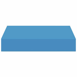 Ράφια Τοίχου 2 τεμ. Μπλε 23 x 23,5 x 3,8 εκ. MDF