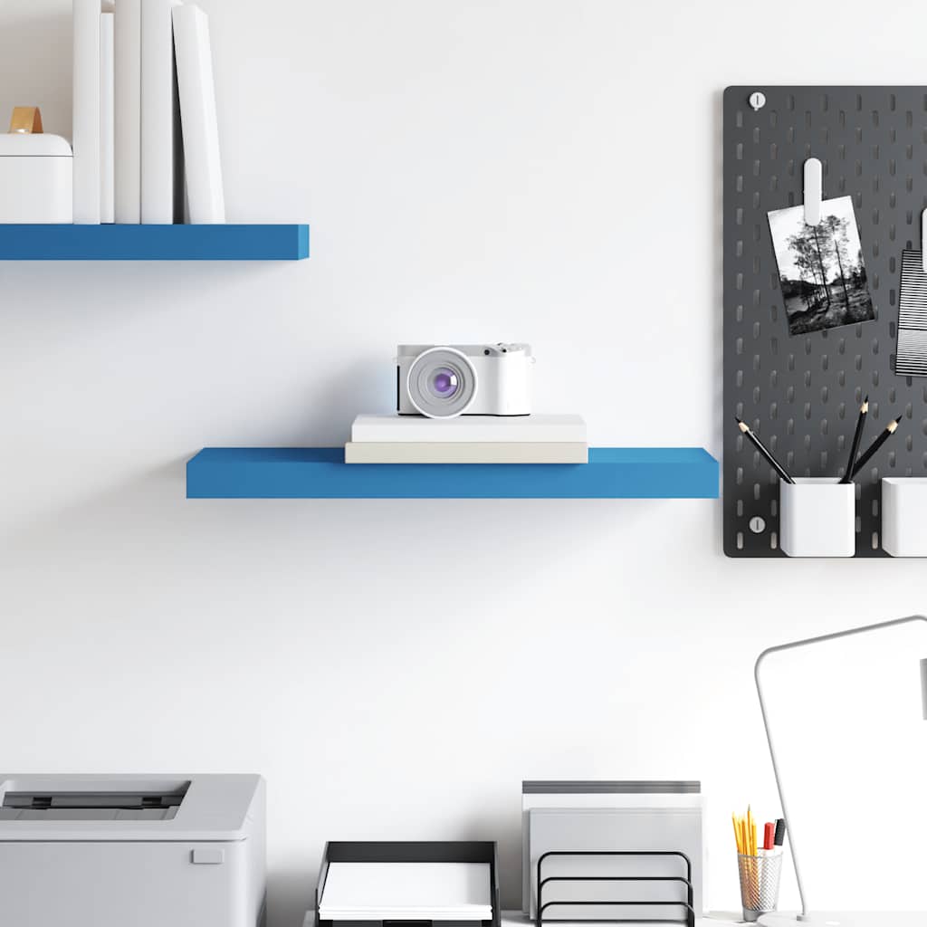 Ράφι Τοίχου Μπλε 60 x 23,5 x 3,8 εκ. MDF