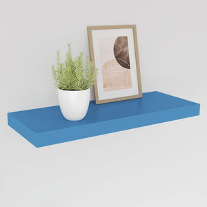 Ράφι Τοίχου Μπλε 60 x 23,5 x 3,8 εκ. MDF