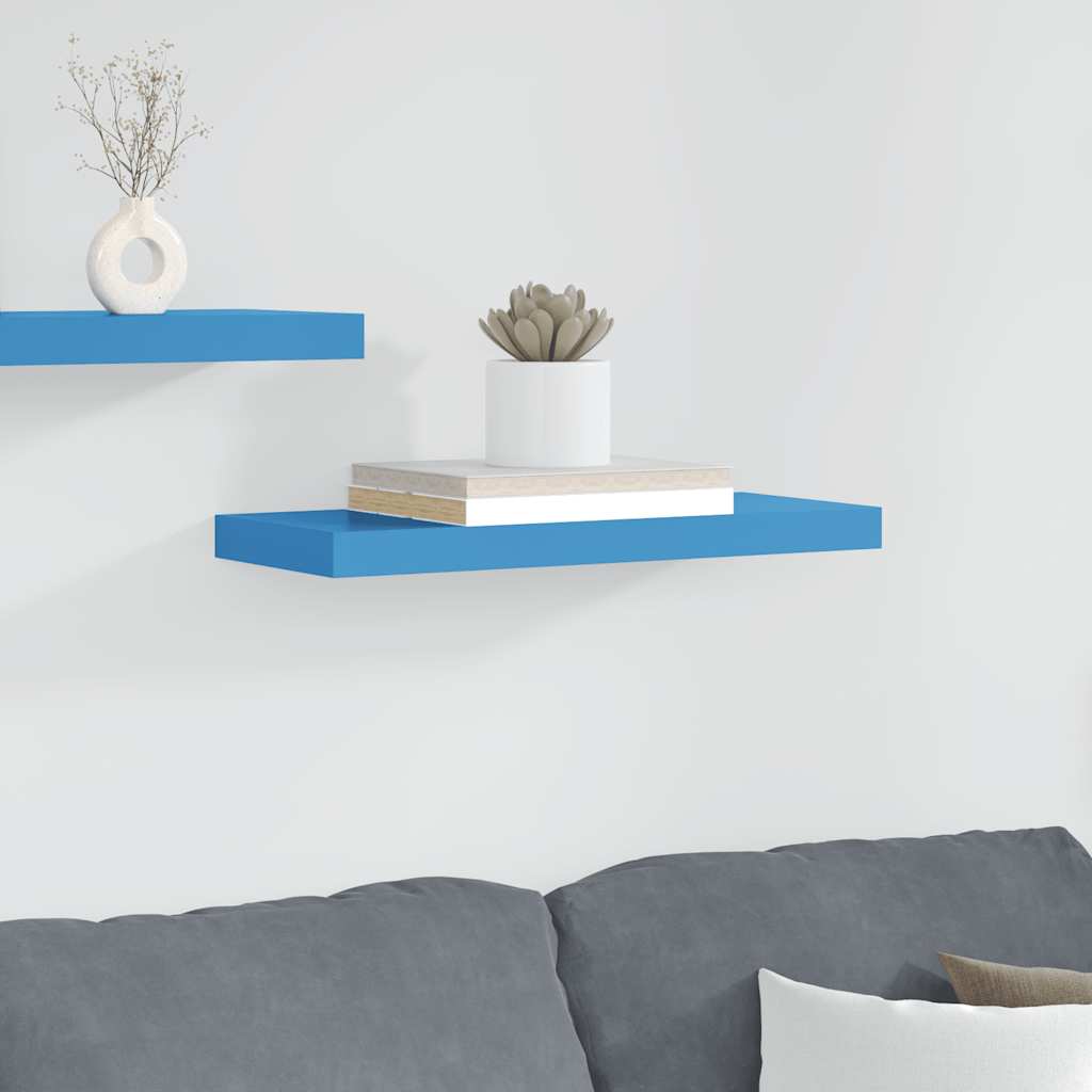 Ράφι Τοίχου Μπλε 60 x 23,5 x 3,8 εκ. MDF