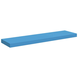 Ράφια Τοίχου 2 τεμ. Μπλε 90 x 23,5 x 3,8 εκ. MDF