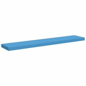 Ράφια Τοίχου 4 τεμ. Μπλε 120 x 23,5 x 3,8 εκ. MDF