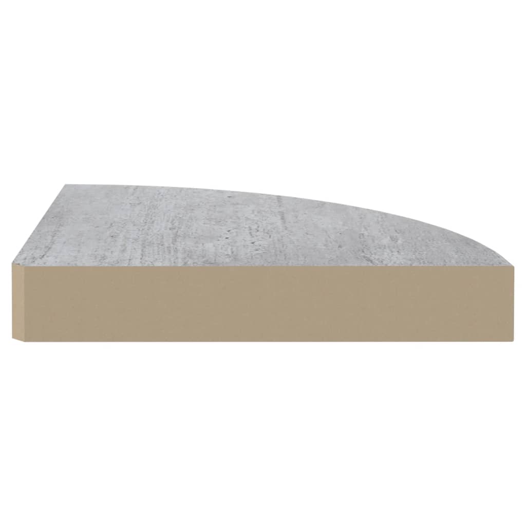 Ράφι Τοίχου Γωνιακό Δρυς/Λευκό 25 x 25 x 3,8 εκ από MDF - Pakobazaar