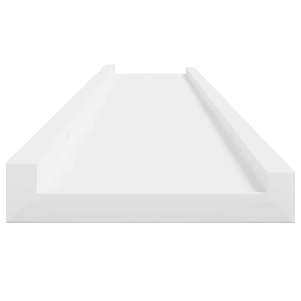Ράφια Τοίχου 4 τεμ. Λευκά 100 x 9 x 3 εκ. - Pakobazaar