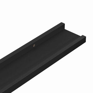 Ράφια Τοίχου 4 τεμ. Μαύρα 60 x 9 x 3 εκ.Λευκά