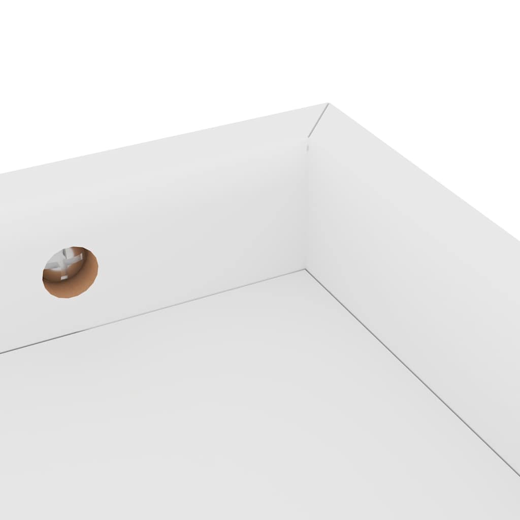 Ράφια Τοίχου με Εσοχή 4 τεμ. Λευκά 40 x 15 x 4 εκ. από MDF