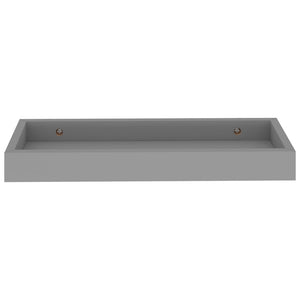 Ράφια Τοίχου με Εσοχή 2 τεμ. Γκρι 40 x 15 x 4 εκ. από MDF - Pakobazaar