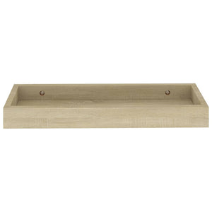Ράφια Τοίχου με Εσοχή 2 τεμ. Δρυς 40 x 15 x 4 εκ. από MDF
