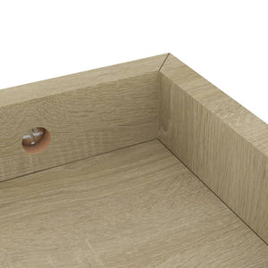 Ράφια Τοίχου με Εσοχή 2 τεμ. Δρυς 40 x 15 x 4 εκ. από MDF
