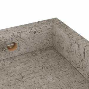 Ράφια Τοίχου με Εσοχή 4 τεμ. Γκρι Σκυρ. 40 x 15 x 4 εκ. από MDF