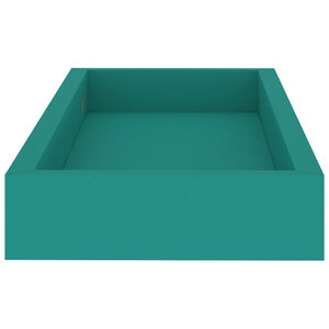 Ράφια Τοίχου με Εσοχή 2 τεμ. Μπλε 40 x 15 x 4 εκ. από MDF