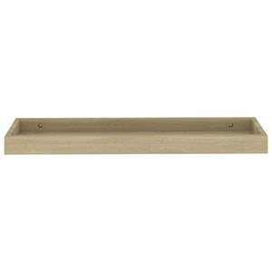 Ράφια Τοίχου με Εσοχή 4 τεμ. Δρυς 60 x 15 x 4 εκ. από MDF