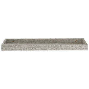 Ράφια Τοίχου με Εσοχή 2 τεμ. Γκρι Σκυρ. 60 x 15 x 4 εκ. από MDF