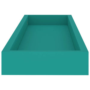 Ράφια Τοίχου με Εσοχή 2 τεμ. Μπλε 60 x 15 x 4 εκ. από MDF - Pakobazaar