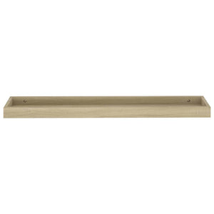 Ράφια Τοίχου με Εσοχή 2 τεμ. Δρυς 80 x 15 x 4 εκ. από MDF