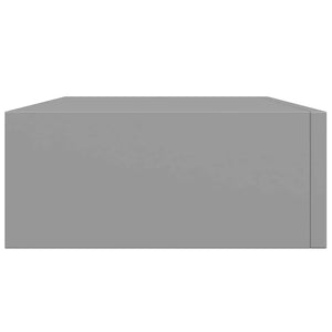 Ράφι Επιτοίχιο με Συρτάρι Γκρι 40 x 23,5 x 10 εκ. από MDF