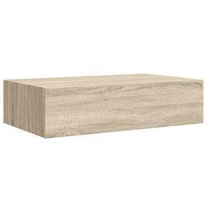 Ράφι Επιτοίχιο με Συρτάρι Χρώμα Δρυός 40 x 23,5 x 10εκ. από MDF - Pakobazaar