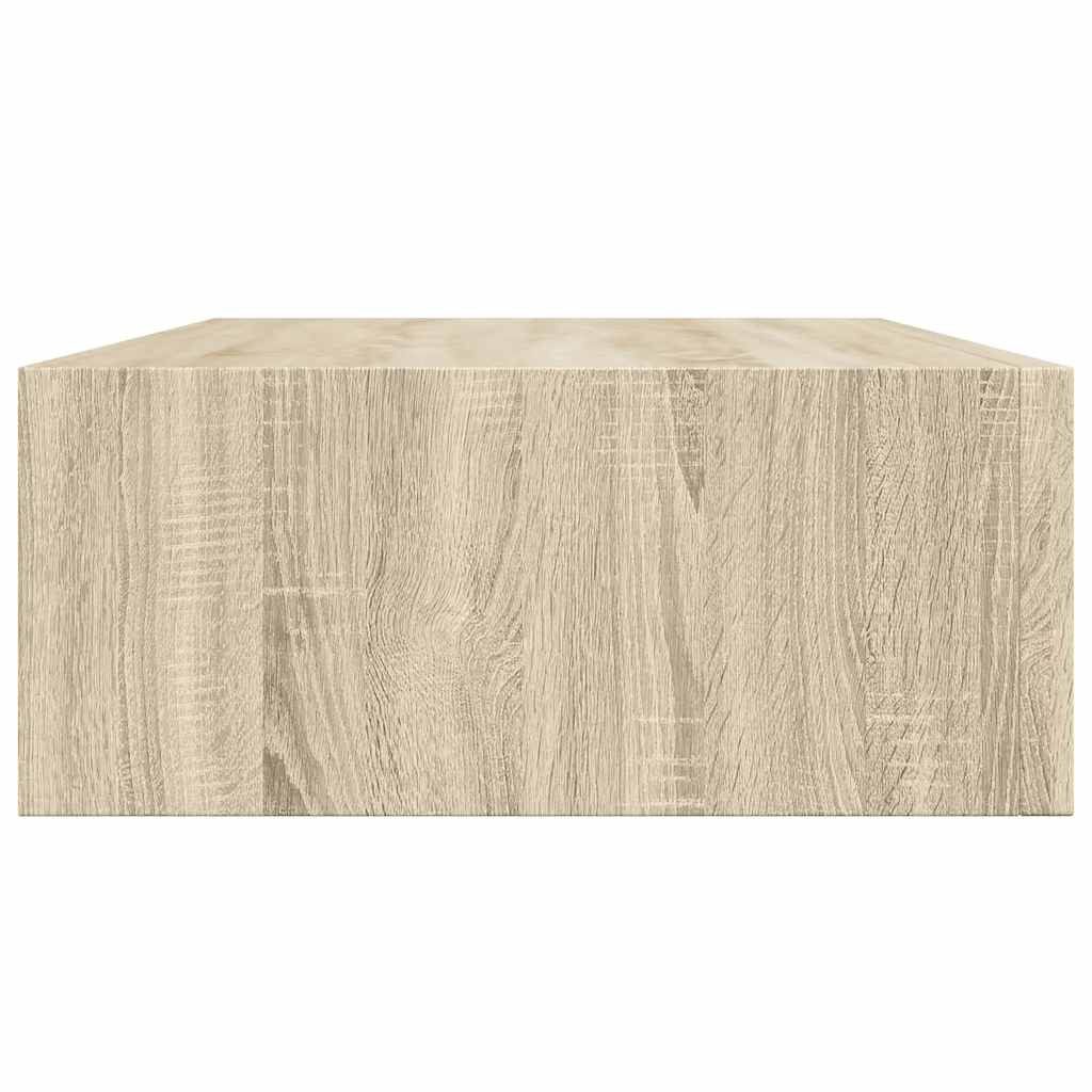 Ράφι Επιτοίχιο με Συρτάρι Χρώμα Δρυός 40 x 23,5 x 10εκ. από MDF - Pakobazaar