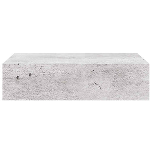 Ράφι Επιτοίχιο με Συρτάρι Γκρι Σκυρ. 40 x 23,5 x 10 εκ. από MDF