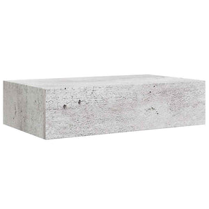 Ράφια Τοίχου Συρτάρια 2 τεμ. Γκρι Σκυρ. 40x23,5x10 εκ από MDF
