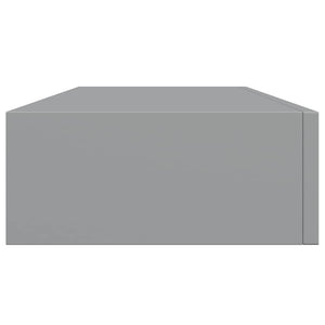 Ράφι Επιτοίχιο με Συρτάρι Γκρι 60 x 23,5 x 10 εκ. από MDF - Pakobazaar