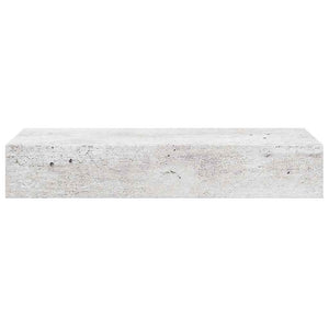 Ράφι Επιτοίχιο με Συρτάρι Γκρι Σκυρ. 60 x 23,5 x 10 εκ. από MDF - Pakobazaar