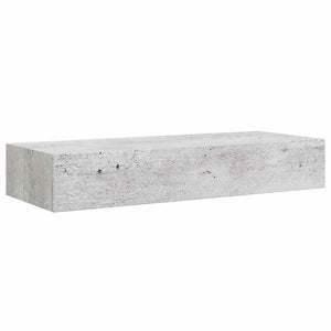 Ράφια Τοίχου Συρτάρια 2 τεμ. Γκρι Σκυρ. 60x23,5x10 εκ από MDF - Pakobazaar