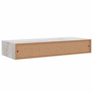 Ράφια Τοίχου Συρτάρια 2 τεμ. Γκρι Σκυρ. 60x23,5x10 εκ από MDF - Pakobazaar
