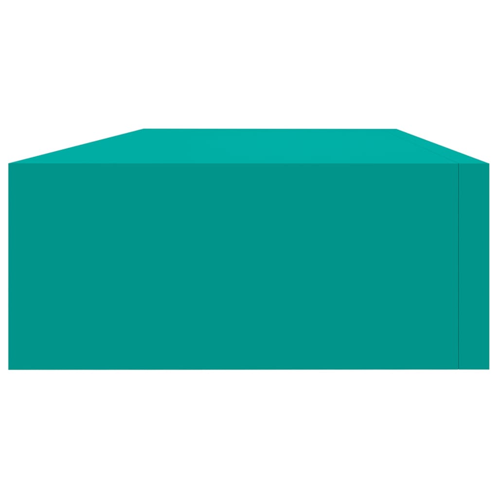 Ράφι Επιτοίχιο με Συρτάρι Μπλε 60 x 23,5 x 10 εκ. από MDF